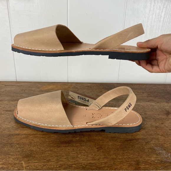 PONS Classic Style Avarca Sandals in Tan size 11 - Picture 4 of 7